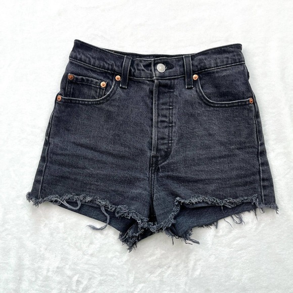 Levi's Pants - Levi's Ribcage Shorts Washed Black